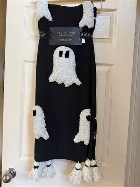 Rachel Zoe Black and White Ghost Decorative Throw